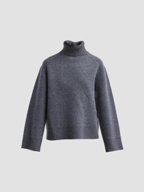 Yves Salomon Women's Merino Wool Turtleneck Sweater - Pyrenees