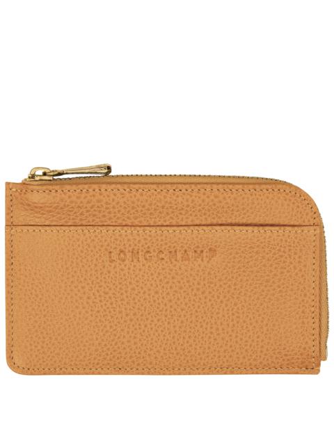 Longchamp Le Foulonné Card holder Walnut - Leather