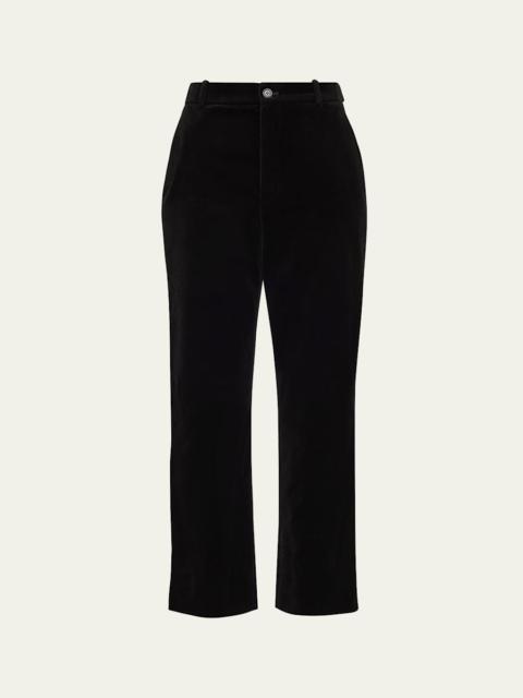 SAINT LAURENT Velvet Flare Trousers