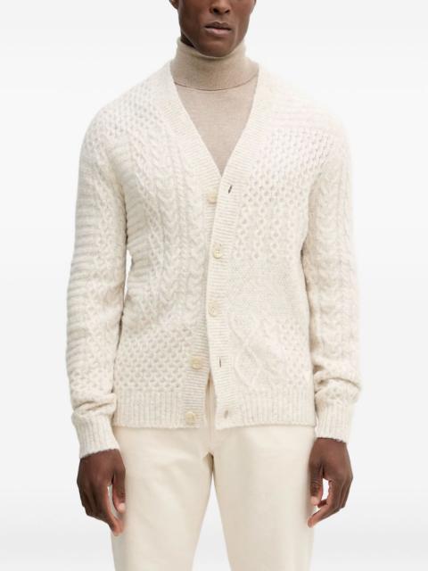 GUESS USA cable-knit buttoned cardigan