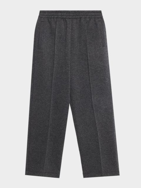 Brunello Cucinelli Techno Cashmere-Cotton Straight-Leg Track Pants