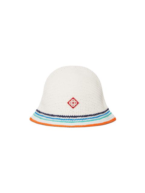 CASABLANCA Tennis Stripe Crochet Hat | Casablanca Paris