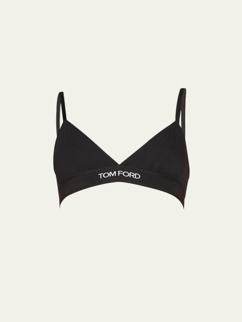 TOM FORD Contrast Logo-Band Bra
