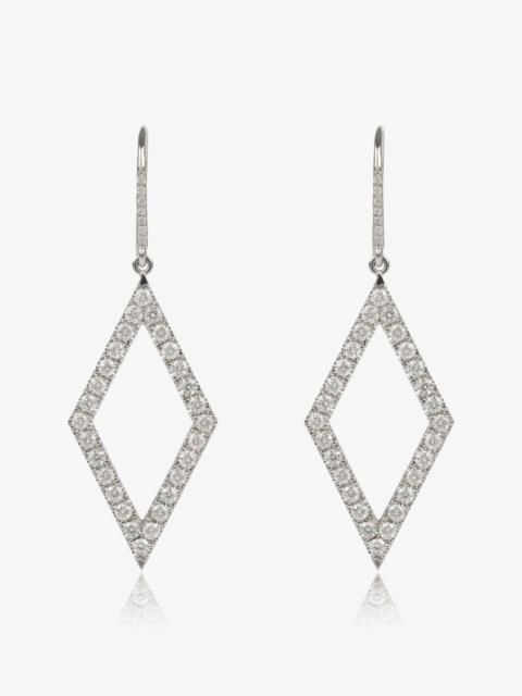 SPRWMN DIAMOND LOZENGE EARRINGS