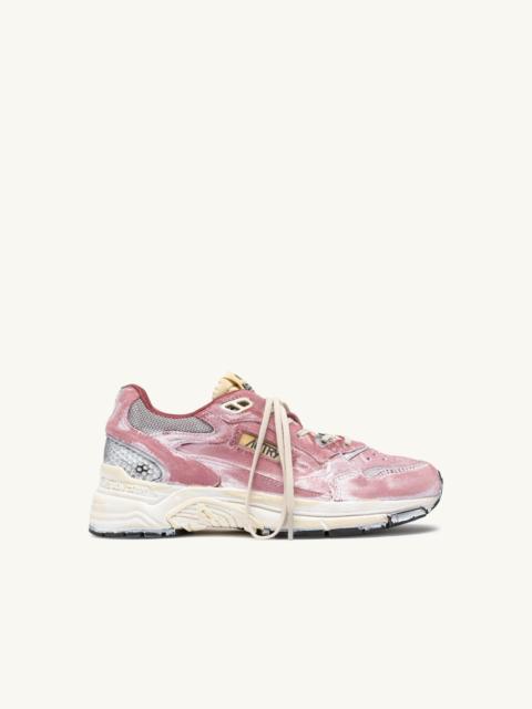 AUTRY HYPERWAY SUPER VINTAGE SNEAKERS IN BABOL AND SILVER SUEDE