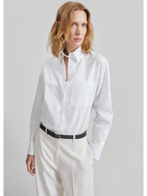 The Frankie Shop Lui Organic Cotton Shirt - White