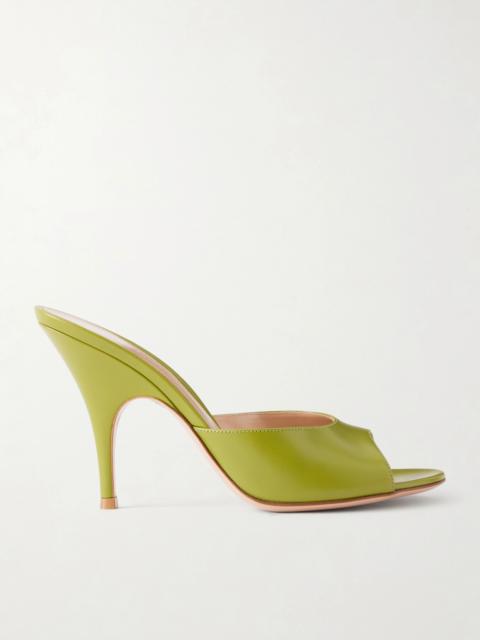 Gianvito Rossi Sofia 95 Leather Mules