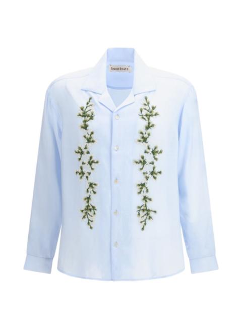 baziszt Tinees floral-embroidered shirt