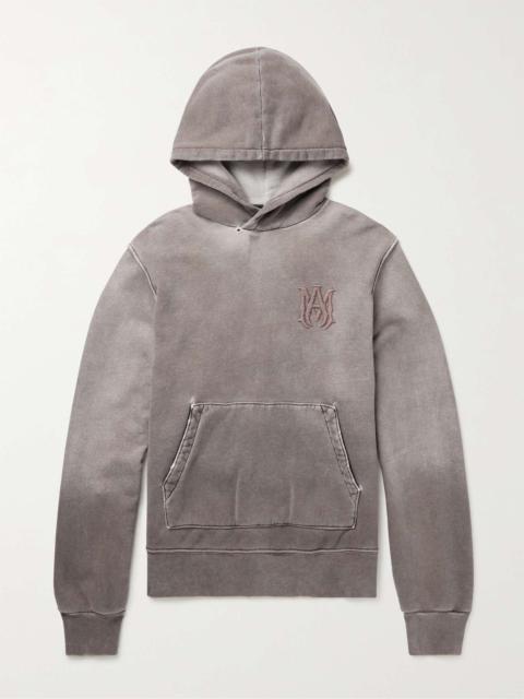 AMIRI Logo-Embroidered Supima Cotton-Jersey 까마귀