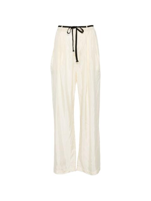 BARENA Pestrin Sbrissa striped tie-waist trousers