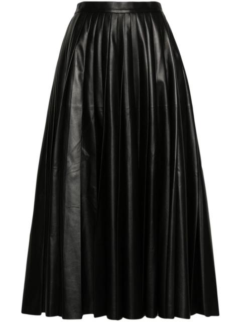 FABIANA FILIPPI pleated leather skirt