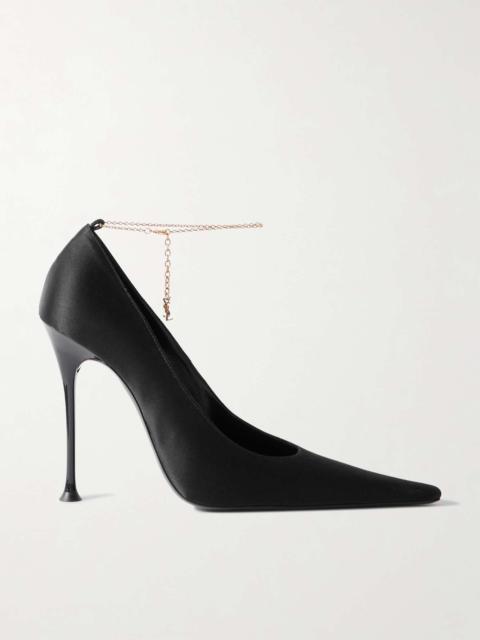 【Saint Laurent】DOVILLE PUMP 75MM◆8101219QNAO Saint Laurent Doville Pump in Brown | Lyst