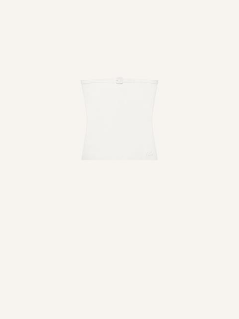 courrèges BUCKLE KNIT BUSTIER TOP
