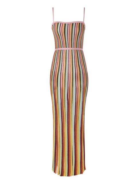 Zimmermann ALIGHT STRIPE MIDI DRESS