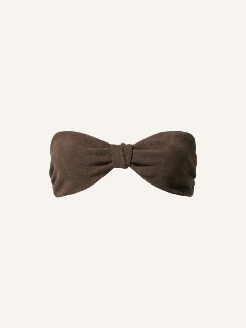 PERFECT MOMENT Terry Cotton Bandeau Top