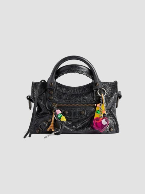 BALENCIAGA Women's Le City Mini Bag with Charms - Black