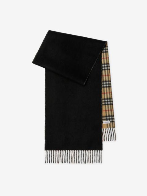 Check Cashmere Reversible Scarf