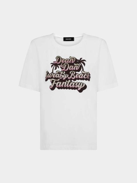 DSQUARED2 SWEATY BEACH FANTASY EASY FIT T-SHIRT