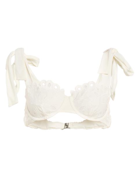 SIMKHAI Women's Sofie Embroidered Bikini Top - Ivory