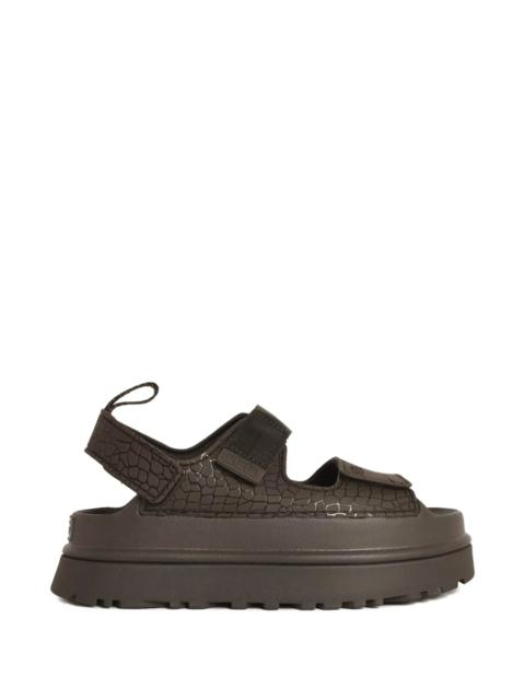 UGG Ugg Embossed Straps Leather Sandals