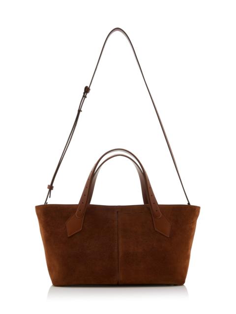 Proenza Schouler Chelsea East/West Suede Tote Bag brown