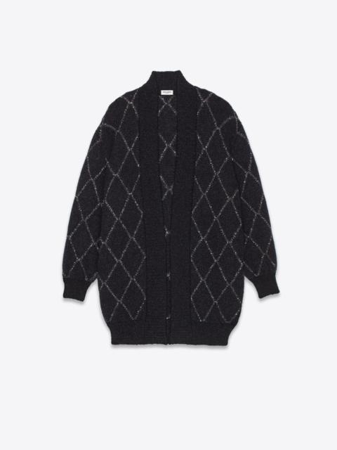 SAINT LAURENT long cardigan in mohair