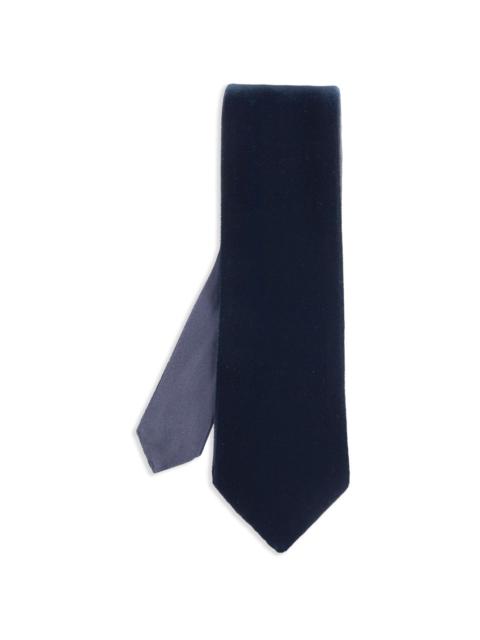 GIORGIO ARMANI velvet-effect tie