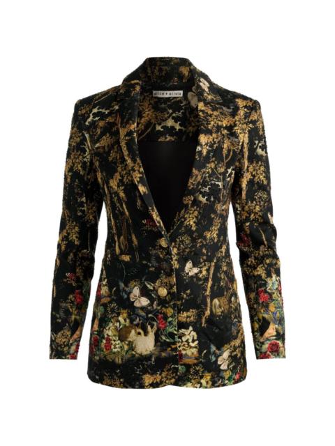 Alice + Olivia Breann embroidered blazer