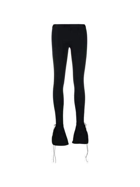 split-hem flared leggings