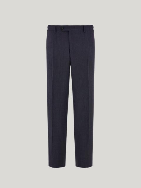 Canali BLUE CANALI IMPECCABILE WOOL REGULAR-FIT PANTS