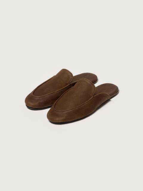 AURALEE HORSEHIDE LEATHER MULE