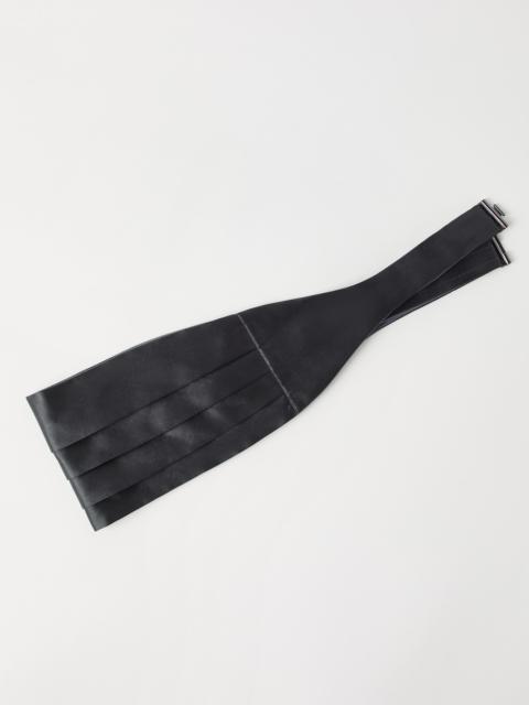 Brunello Cucinelli Silk and cotton satin cummerbund