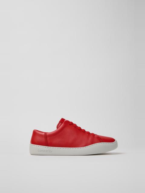 CAMPER Peu Touring Red Leather Sneakers for Women.