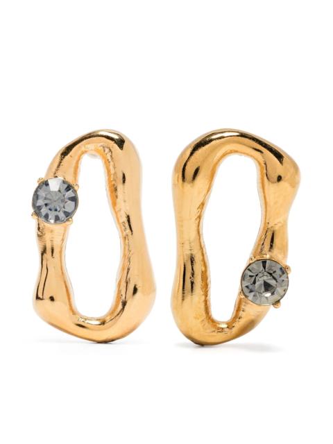 forte_forte Forte Forte Sculped Crystal Earrings