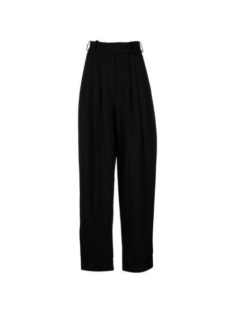 boyfriend high-waisted suit trousers