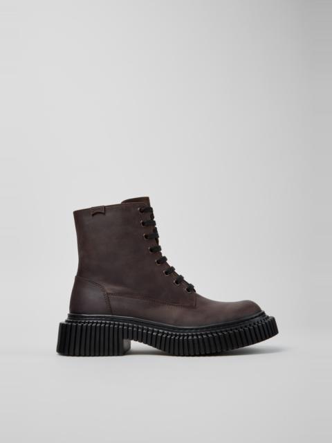 CAMPER Pix Berlin Brown Nubuck Mid Boots for Women.