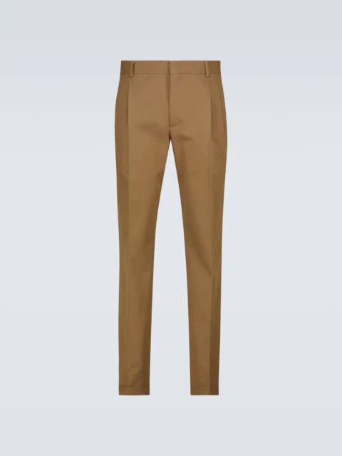 Straight-fit cotton pants