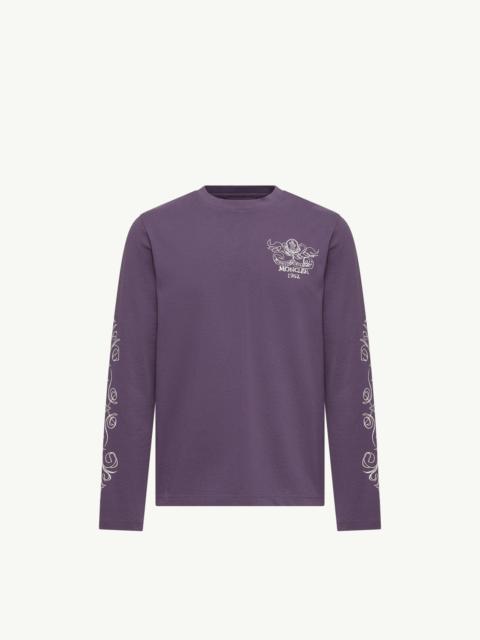 Moncler Logo Motif Cotton Long Sleeve T-Shirt
