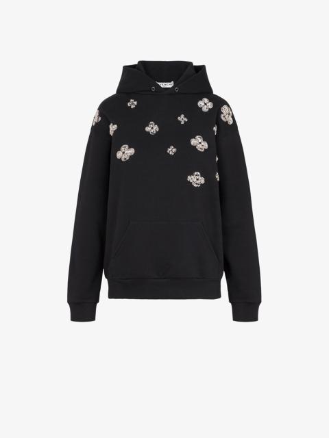 Givenchy GIVENCHY flowers embroidered hoodie