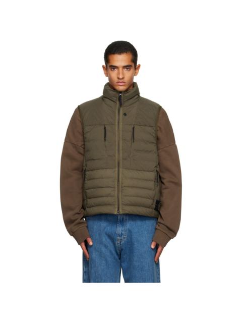 Stone Island Khaki G100004 Seamless Tunnel Nylon Down-TC Vest