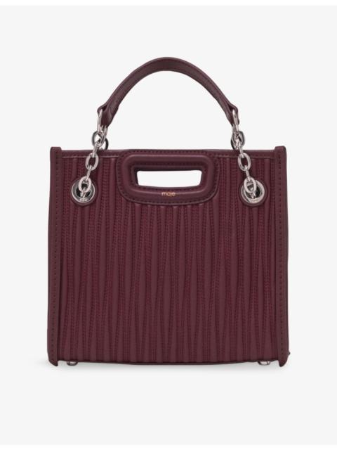 maje Cabas padded mini leather shoulder bag