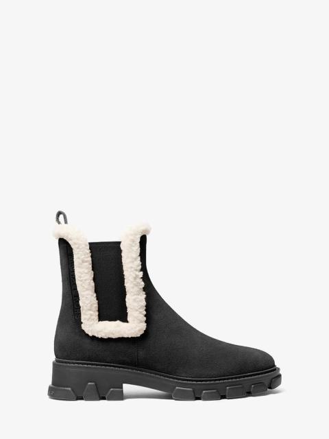 MICHAEL KORS Ridley Suede and Faux Shearling Boot