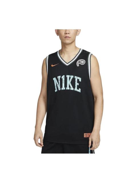Nike Nike Dri-Fit DNA Basketball Jersey 'Black Teal' HF6136-010