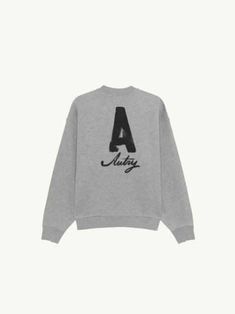 AUTRY HERITAGE SWEATSHIRT WITH WASHED EFFECT UNISEX