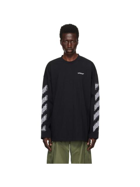 Off-White Black Pixel Diag Skate T-shirt