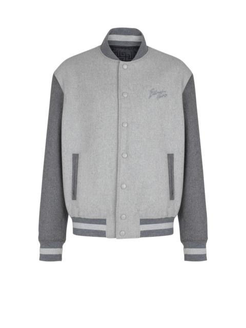 Balmain Wool and cashmere varsity jacket