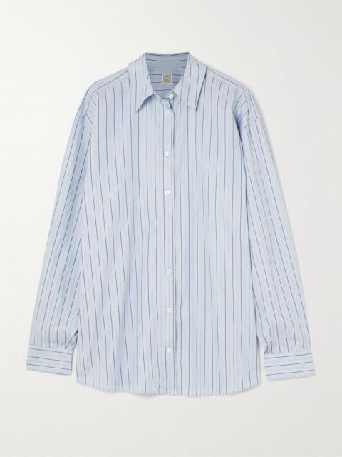 TOTEME Striped Cotton-poplin Shirt