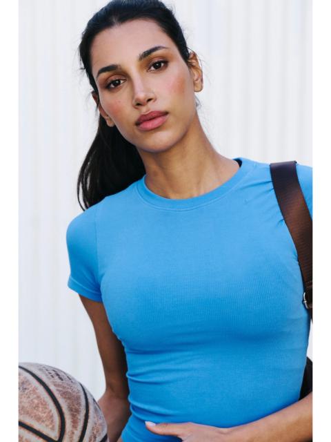 FREE PEOPLE Warm Up Ribbed Tee