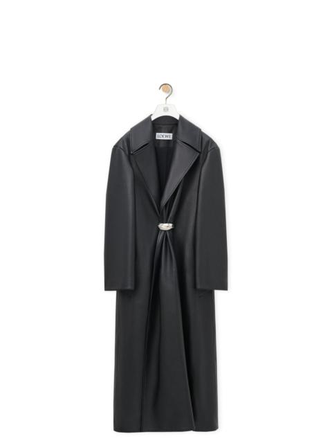 Loewe Pleated coat in nappa lambskin