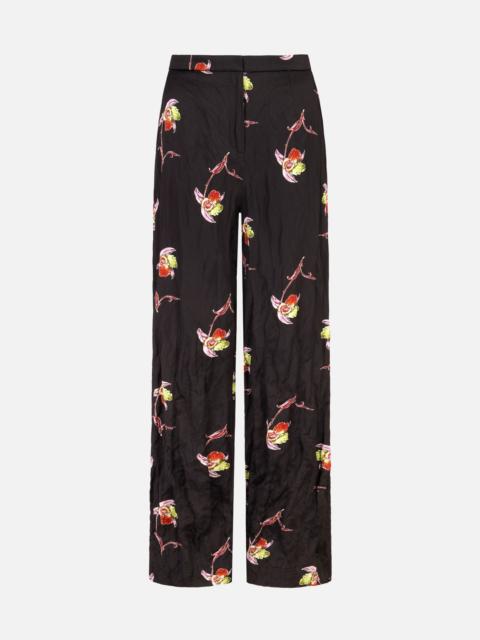 EMILIA WICKSTEAD Miggy Trousers In Black Satin
